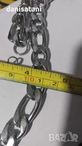 Ланци медицинска стомана и посребрени, снимка 6 - Колиета, медальони, синджири - 48562000