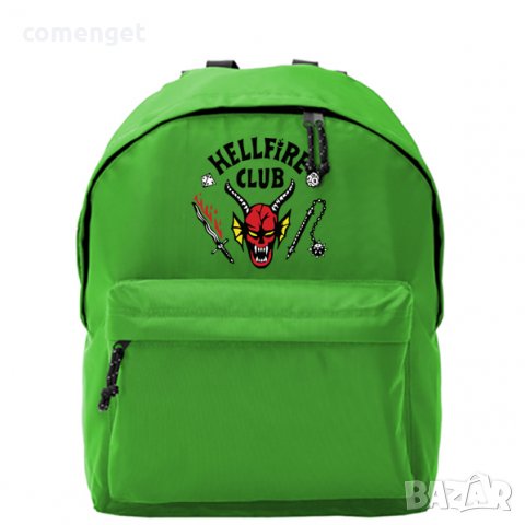 Раници за ученици HELLFIRE CLUB - Stranger Things. Или с ТВОЯ идея., снимка 2 - Раници - 37810774