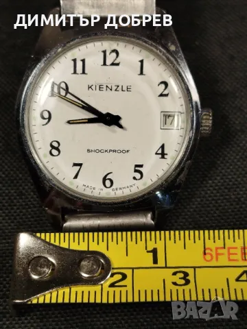 СТАР РЕТРО МЕХАНИЧЕН РЪЧЕН ЧАСОВНИК KIENZLE GERMANY, снимка 7 - Антикварни и старинни предмети - 47796774