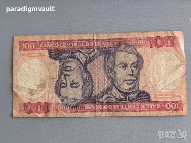 Банкнота - Бразилия - 100 крузейро | 1985г.