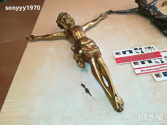 христос 3бр мед/месинг-внос германия 0301230836, снимка 7 - Антикварни и старинни предмети - 39166670