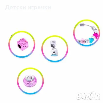 Комплект за изработване на гривни с аксесоари , снимка 3 - Други - 49320514