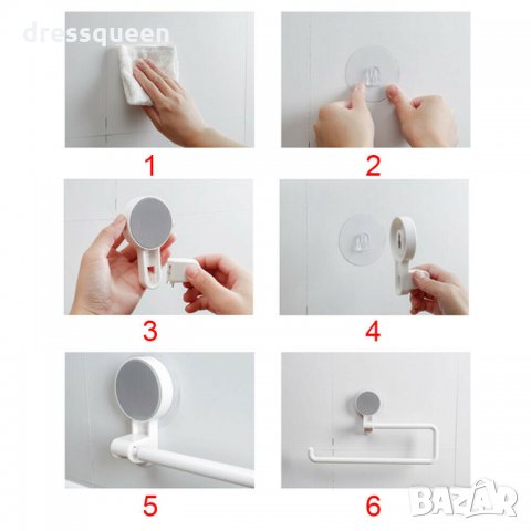 2494 Самозалепящ се държач за кухненска хартия, снимка 10 - Аксесоари за кухня - 30761614