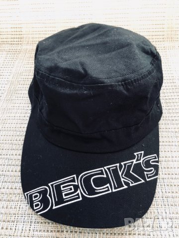 Черна модерна шапка BECK’S оригинал