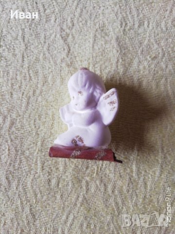 Ангелче с арфа гипс 5 см - само по телефон!