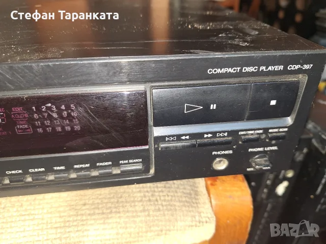 CD pleyar SONY CDP-397 , снимка 3 - Плейъри, домашно кино, прожектори - 56059190