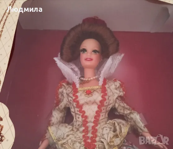 Барби Mattel 1993 - Елизабетинска кралица: Колекцията кукли "Великата ера", снимка 3 - Кукли - 56066334