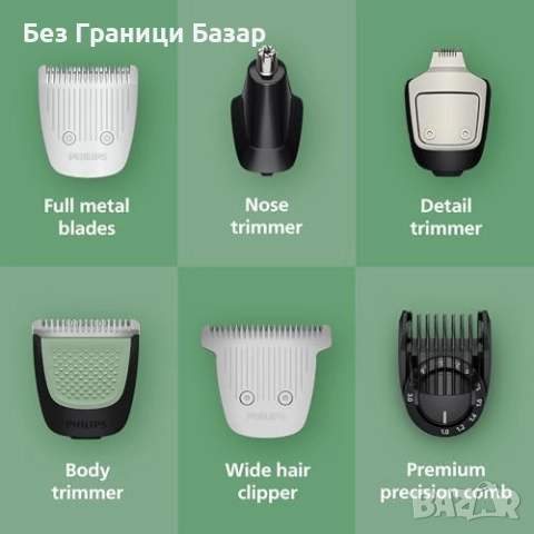 Нов Philips Multigroom 7000 19 в 1 Тример за лице, коса и тяло MG7962/30, снимка 4 - Машинки за подстригване - 52077566