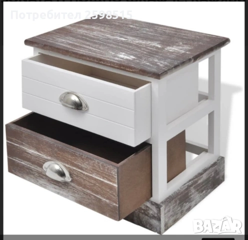 Нови неразопаковани нощни шкафчета, снимка 2 - Шкафове - 53878798