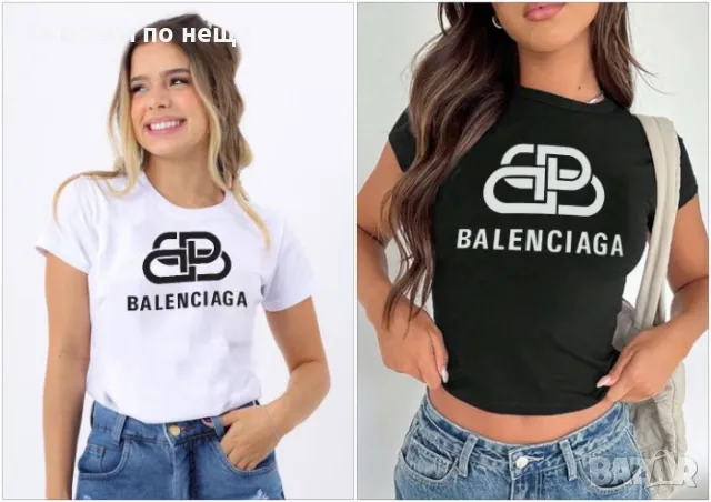 Balenciaga Дамска Тениска👚Дамска Блуза С Къс Ръкав Баленсиага - 2 Налични Цвята Код LFS319, снимка 1
