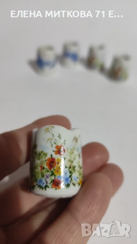 Лот от 6 мини порцеланови свещника, снимка 7 - Други ценни предмети - 53013760