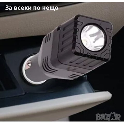Зарядно за кола 3 в 1, USB, магнит, фенер COB, снимка 2 - Друга електроника - 42792530