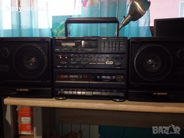Sharp GX-CD60H{BK} радио-касетофон, снимка 6 - Радиокасетофони, транзистори - 27823373