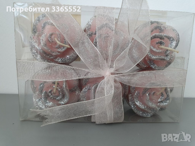 Декоративни свещи рози, снимка 2 - Декорация за дома - 36523884