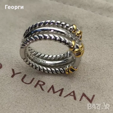 David Yurman оригинален пръстен, снимка 3 - Пръстени - 50262929