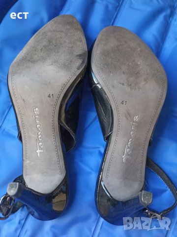 Лачени обувки 40-41, снимка 5 - Дамски обувки на ток - 37440042