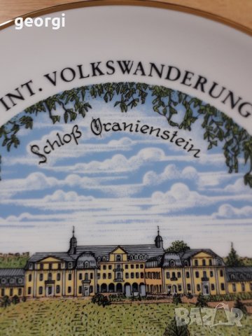 Немска порцеланова декоративна чиния , снимка 4 - Декорация за дома - 34405950