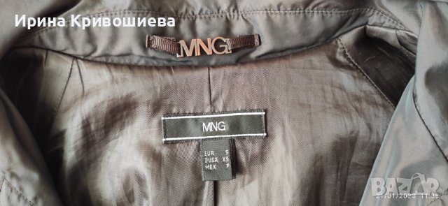 Пролетно-есенно манто Манго - S, снимка 3 - Палта, манта - 44445449