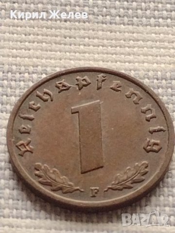 Монета 1 райхсфенинг 1938г. Германия Трети Райх с СХВАСТИКА за КОЛЕКЦИЯ 31575, снимка 4 - Нумизматика и бонистика - 42823566