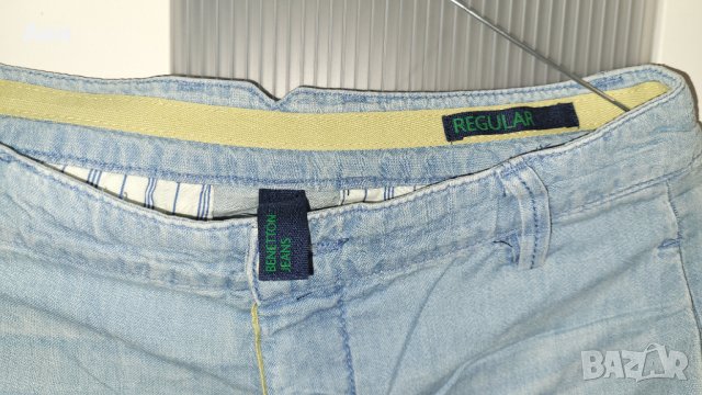 Дамски дънки benetton 26 номер, снимка 2 - Дънки - 42435143