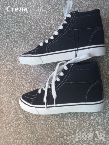 HOUSE високи кецове, нови, черни, с етикет, снимка 9 - Кецове - 42225674