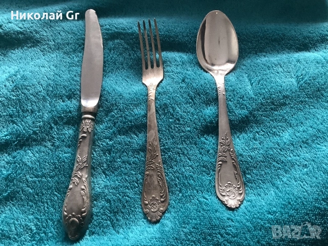 Сервиз за маса посребрен не. Се използва отличен състояние цена за всичко, снимка 4 - Сервизи - 53015876