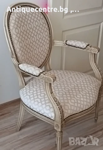 Елегантно кресло , Луи XVI, Франция , снимка 2 - Столове - 51288449