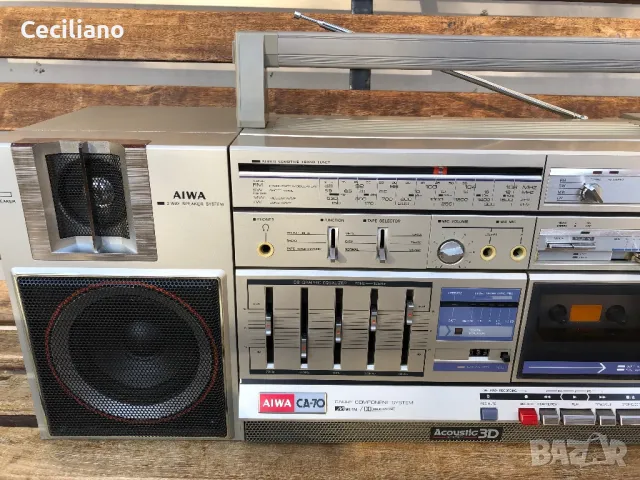 Радиокасетофон AIWA CA 70 (Japan), снимка 3 - Радиокасетофони, транзистори - 47846110