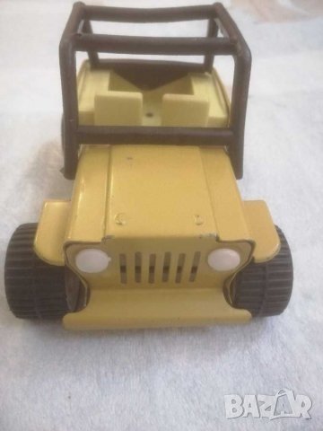 Стара метална джипка, играчка СССР. 