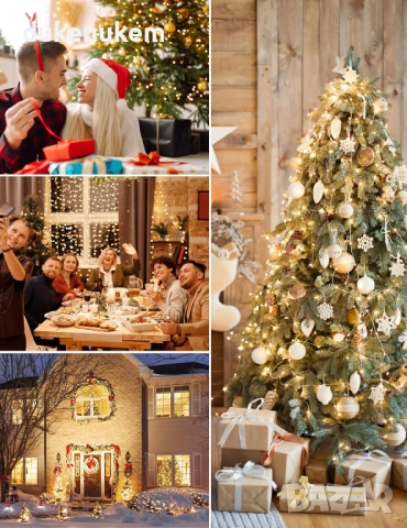 100м LED гирляндa с 1000 лампички, топло бяло, 8 режима, дистанционно, таймер, IP65, снимка 9 - Външни лампи - 52721968