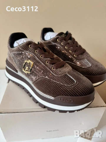 Дамски сникърси LIU JO - AMAZING 23 в кафяво, снимка 2 - Дамски ежедневни обувки - 53081779