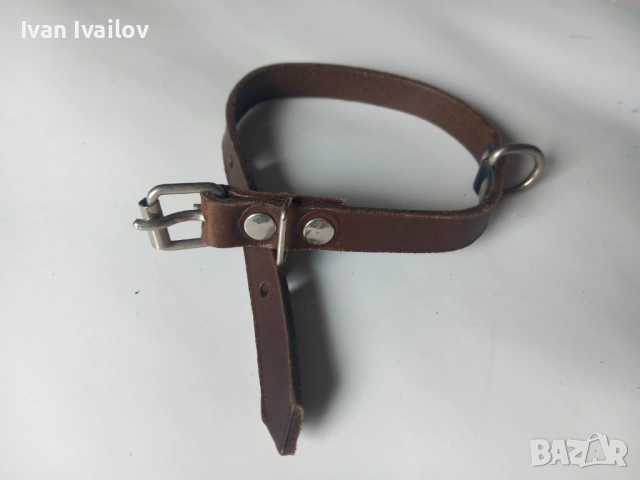 Кожени каишки 35см за малко куче или коте – 2 цвята, ширина 1.5см, снимка 4 - За кучета - 54352999