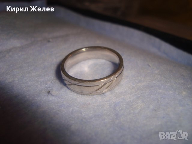 ПРЕКРАСЕН СРЕБЪРЕН ФЕШЪН АРТ ПРЪСТЕН СРЕБРО 925 с БЯЛА ПОЗЛАТА РЪЧНО ОРНАМЕНТИРАН Тип ХАЛКА 27163, снимка 13 - Пръстени - 36829429