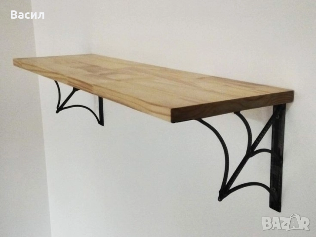 Конзоли , рафтодържачи стойки и ъгли за рафтове и етажерки от ковано желязо, снимка 6 - Други стоки за дома - 52475327