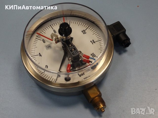 Ел. контактен Манометър Nuova Fima Ф 160, 16 bar