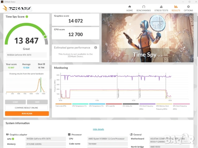 Геймърски компютър Ryzen 5900X 32GB RTX3070, снимка 6 - Геймърски - 53226623