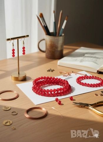 Стъклени Мъниста за бижута 10мм 8мм 6 мм 4мм J259, снимка 4 - Други - 52479660