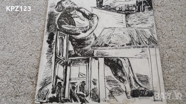 КАРТИНА БИТОВА СЦЕНА ГРАФИКА , снимка 3 - Картини - 29083968