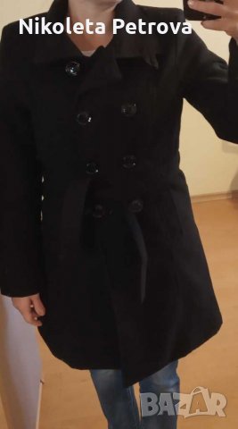 Черно палто, снимка 4 - Палта, манта - 30681692