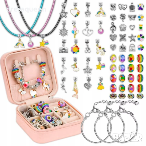 4646 Кутия „Princess“ със сет за низане на бижута, снимка 4 - Други - 53902988