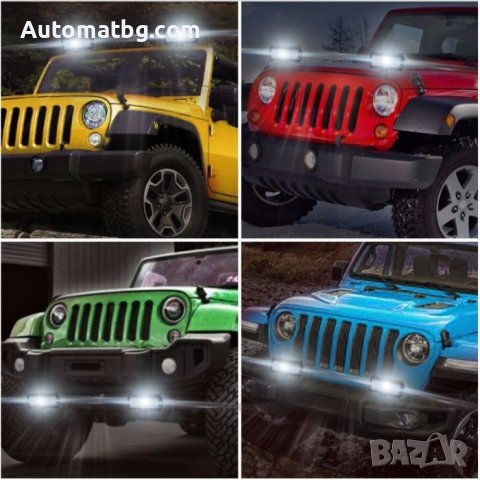 Диоден халоген Automat, Универсален, Алуминий, IP67, 12V и 24V, 6000K, Черен, снимка 2 - Аксесоари и консумативи - 37435903