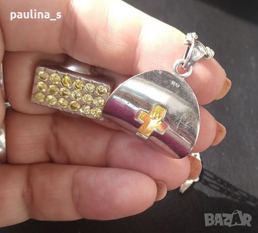 ВИНТИДЖ / Марков комплект от масивни сребърни бижута / проба 925 , снимка 7 - Бижутерийни комплекти - 40448911