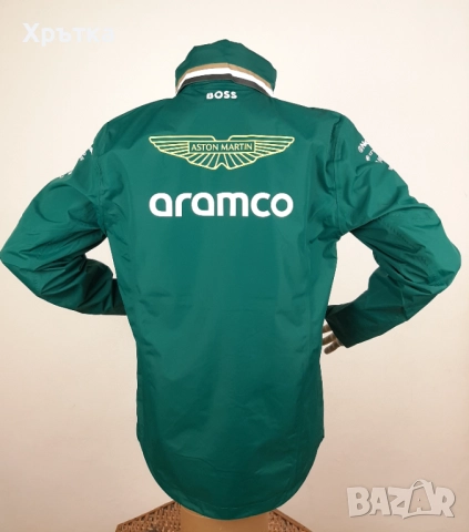 Aston Martin x Hugo Boss F1 Team Rain - Оригинално мъжко яке р-р M, снимка 5 - Якета - 52669118