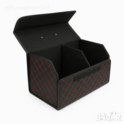 Черно с червено органайзер за багажник кутия за съхранение 55x30x30 см, снимка 3 - Аксесоари и консумативи - 50074473