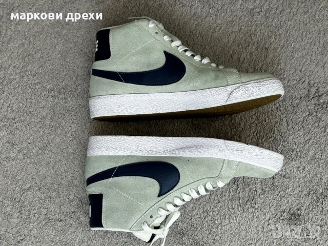 Nike SB Zoom Blazer Mid Barely Green 40, снимка 6 - Дамски ежедневни обувки - 54340527