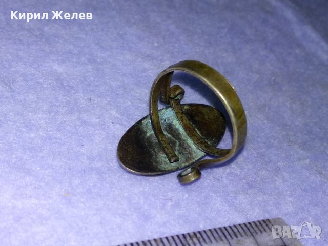 СТАРИНЕН ПОСРЕБРЕН Арт НУВО ПРЪСТЕН от ПАТИНИРАН с ОКСИДАЦИЯ МЕЛХИОР - МАЙСТОРСКА РЪЧНА РАБОТА 40608, снимка 14 - Антикварни и старинни предмети - 42843747