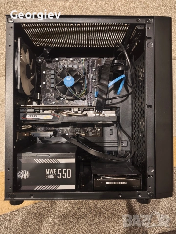 Геймърски компютър - Intel I5 10400F, Nvidia 1660 Super, WiFi, 128GB SSD M.2, 2TB HDD