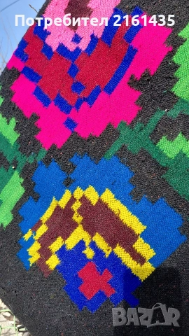 Нова неупотребявана ръчно тъкана вълнена черга , снимка 2 - Антикварни и старинни предмети - 52999007