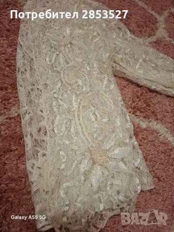 Бяла финна Жилетка /дантела и перли, снимка 9 - Жилетки - 49935249