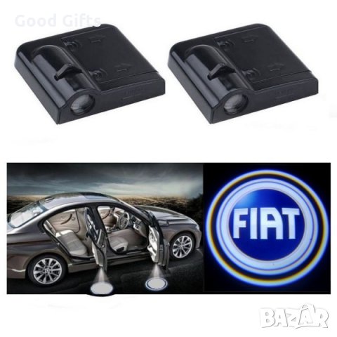LED logo Безжично лого проектор за врати ФИАТ FIAT, снимка 2 - Аксесоари и консумативи - 35490792